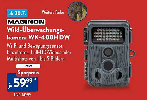 MAGINON Wild-Überwachungskamera WK-400HDW