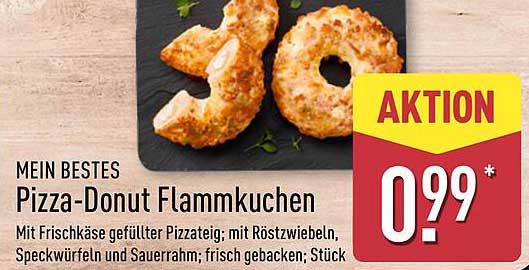 Mein Bestes Pizza-Donut Flammkuchen