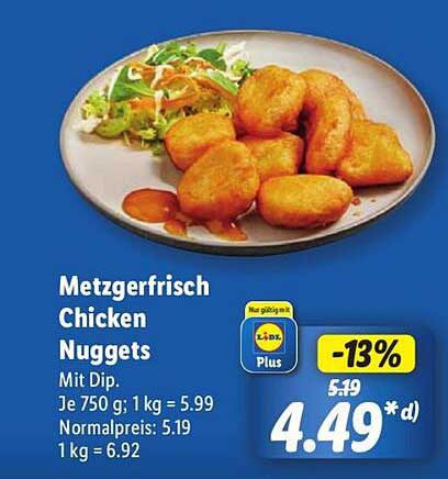 Metzgerfrisch Chicken Nuggets mit Dip