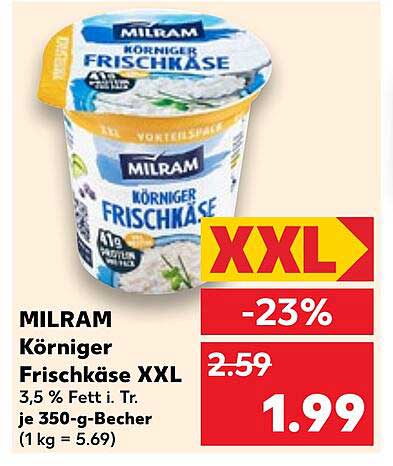 MILRAM Körniger Frischkäse XXL