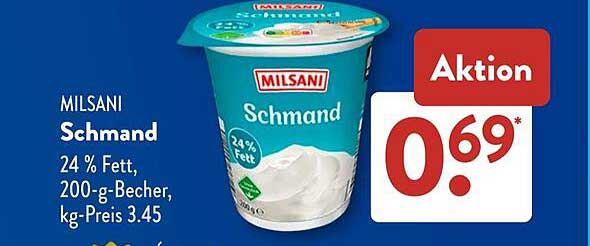 MILSAN Schmand 200g für nur 0,69€