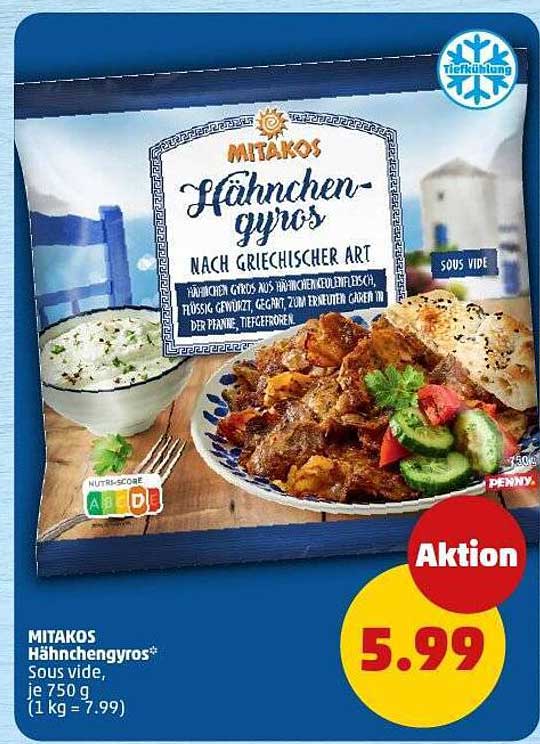 MITAKOS Hähnchengyros nach griechischer Art, 750 g