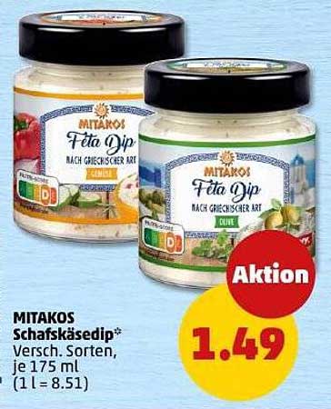 MITAKOS Schafskäsedip - Verschiedene Sorten, je 175 ml