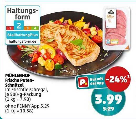 MÜHLENHOF Frische Puten-Schnitzel