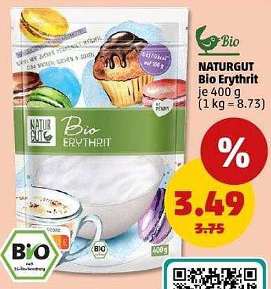 NATURGUT Bio Erythrit 400 g