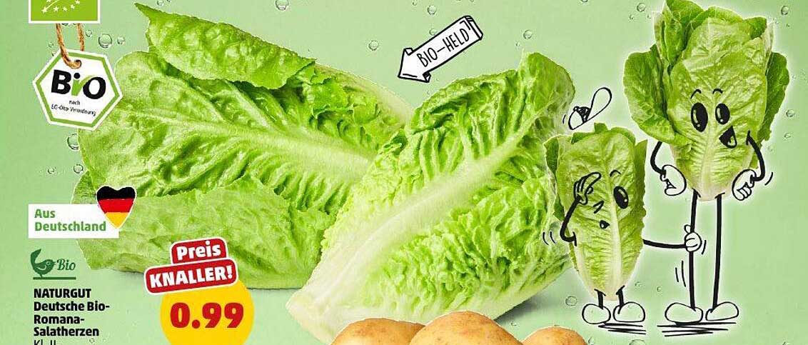 NATURGUT Deutsche Bio-Romana-Salatherzen