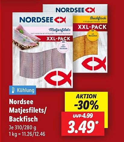 Nordsee Matjesfilets/Backfisch XXL-PACK