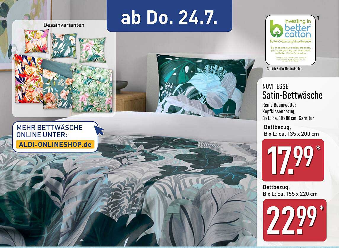 NOVITÉSSE Satin-Bettwäsche