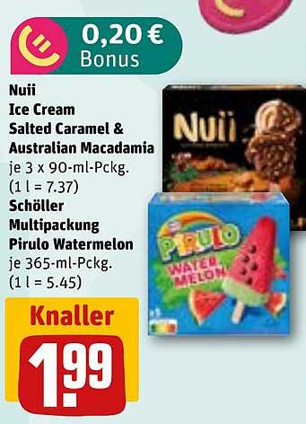 Nuii Ice Cream Salted Caramel & Australian Macadamia 3 x 90-ml-Pckg.