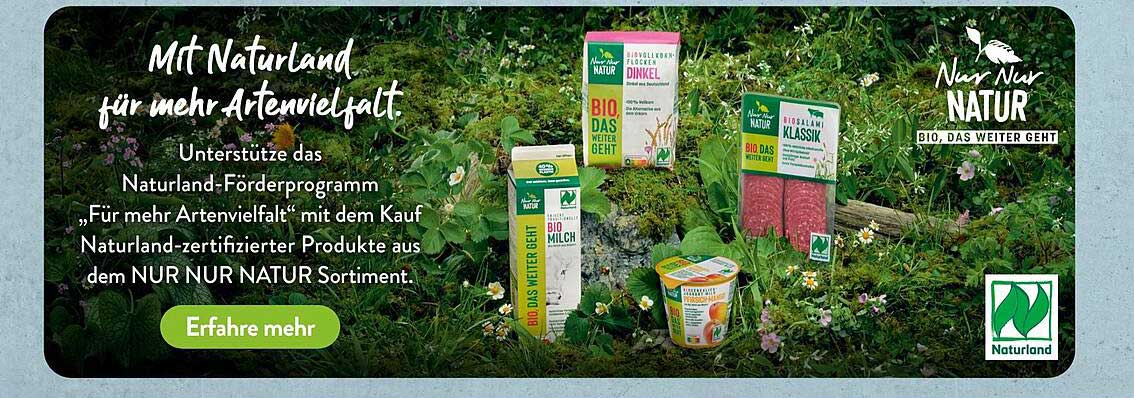 NUR NUR NATUR – Bio-Produkte für mehr Artenvielfalt