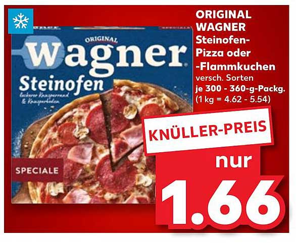 ORIGINAL WAGNER Steinofen-Pizza oder -Flammkuchen 300-360g