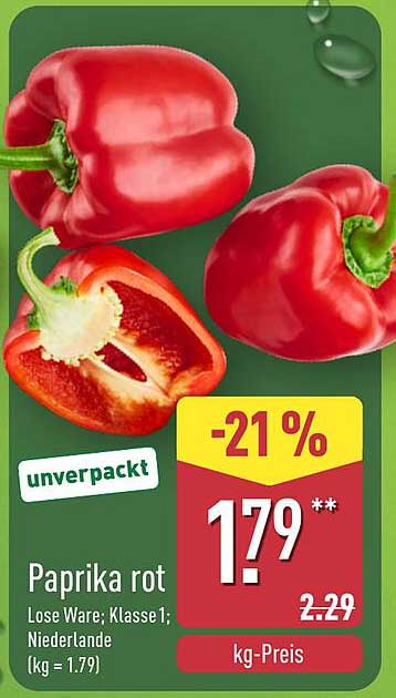 Paprika rot - Frisch, lecker und vielseitig einsetzbar!