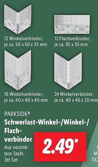 PARKSIDE® Schwerlast-Winkel-/Winkel-/Flachverbinder