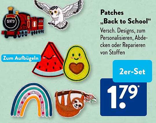 Patches „Back to School“ – 2er-Set