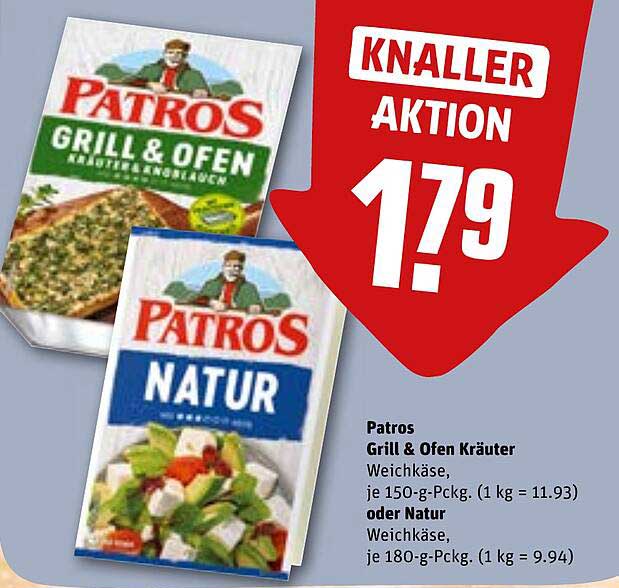 Patros Grill & Ofen Kräuter oder Natur Weichkäse