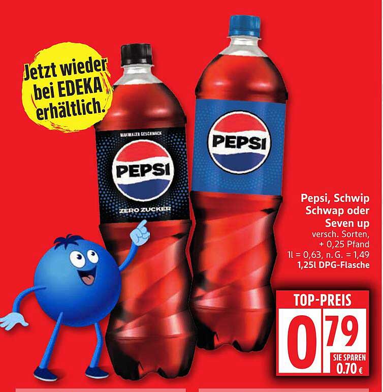 Pepsi, Schwip Schwap oder Seven up – verschiedene Sorten