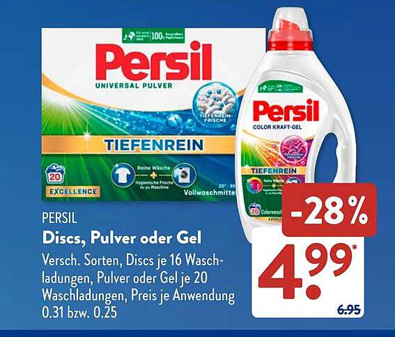 Persil Discs, Pulver oder Gel – Tiefenrein