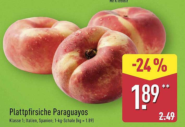 Plattpfirsiche Paraguayos - frisch und saftig