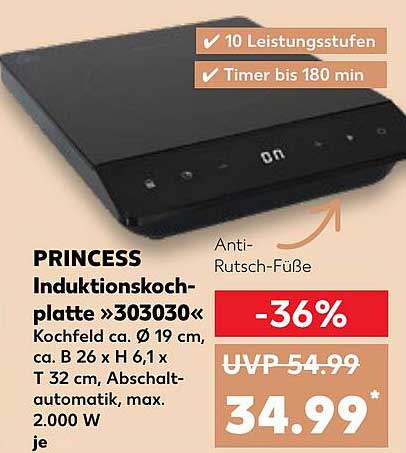 PRINCESS Induktionskochplatte »303030«