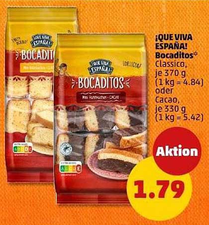 ¡QUE VIVA ESPAÑA! Bocaditos - 370 g oder 330 g Varianten