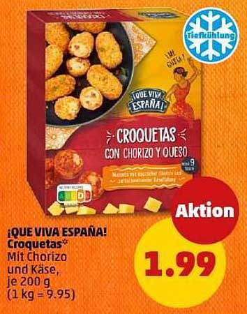 ¡QUE VIVA ESPAÑA! Croquetas mit Chorizo und Käse, 200 g