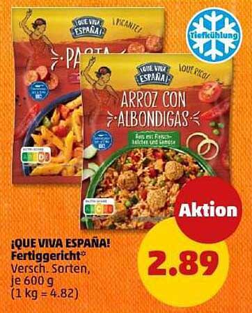 ¡QUE VIVA ESPAÑA! Fertiggericht – Diverse Sorten, je 600 g