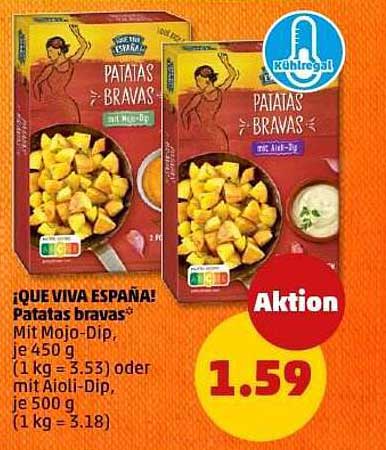 ¡QUE VIVA ESPAÑA! Patatas bravas mit Dip
