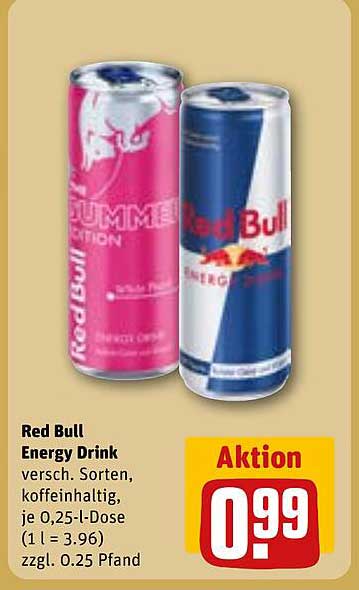 Red Bull Energy Drink - verschiedene Sorten