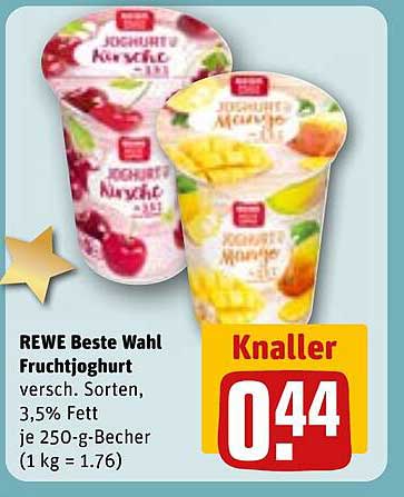 REWE Beste Wahl Fruchtjoghurt - Verschiedene Sorten
