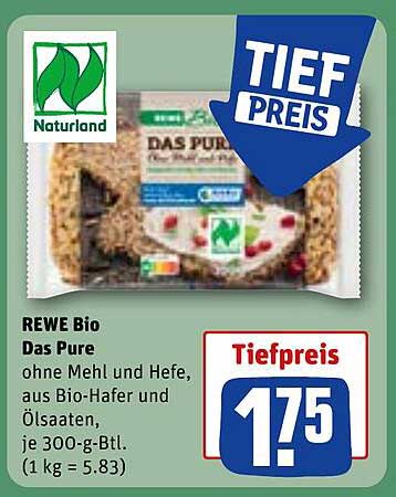 REWE Bio Das Pure - ohne Mehl und Hefe