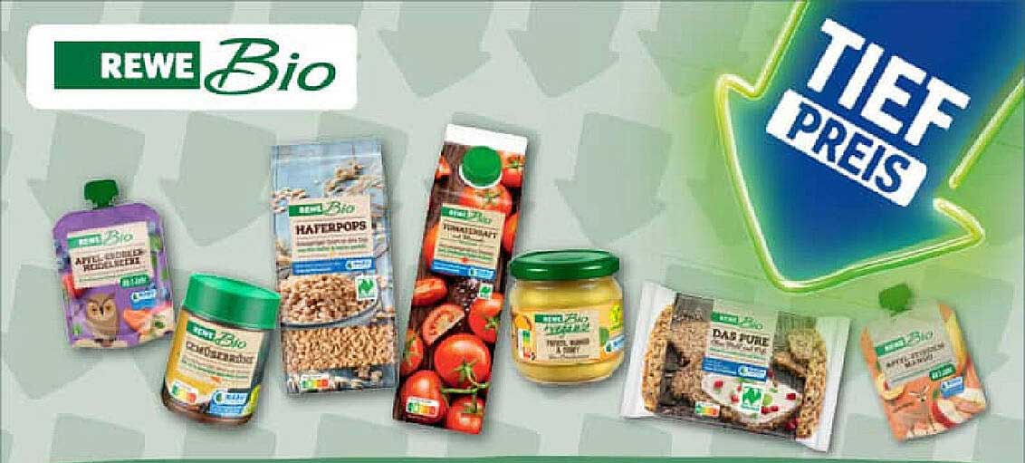 REWE Bio – Vielfältige Produkte zu Tiefpreisen