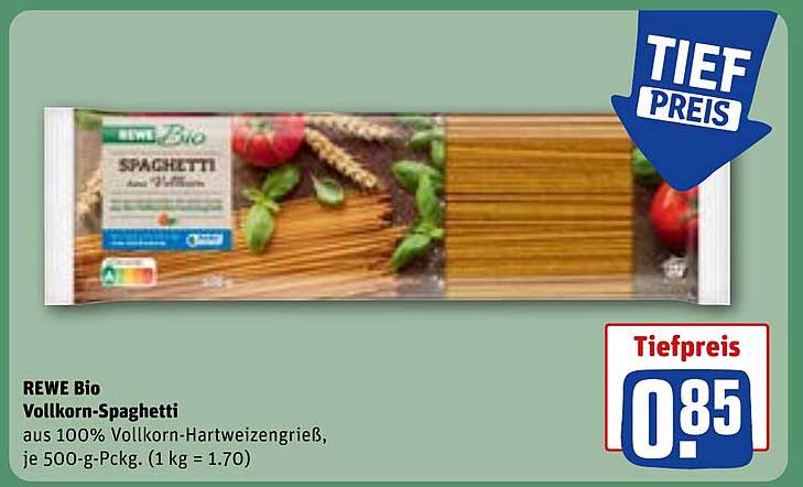 REWE Bio Vollkorn-Spaghetti
