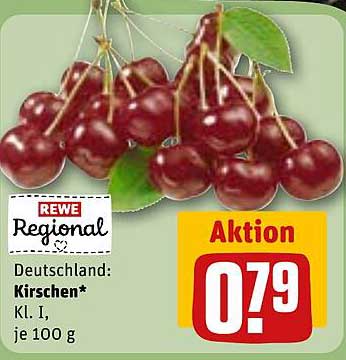 REWE Regional Kirschen Kl. I, je 100 g
