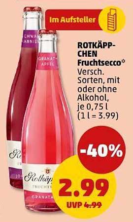 ROTkäppchen Fruchtsecco - 40% Rabatt auf verschiedene Sorten