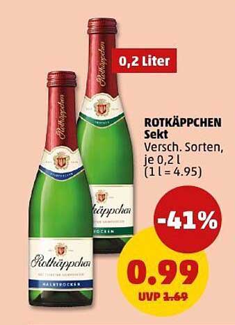 ROTKÄPPCHEN Sekt 0,2 Liter - Jetzt im Angebot!