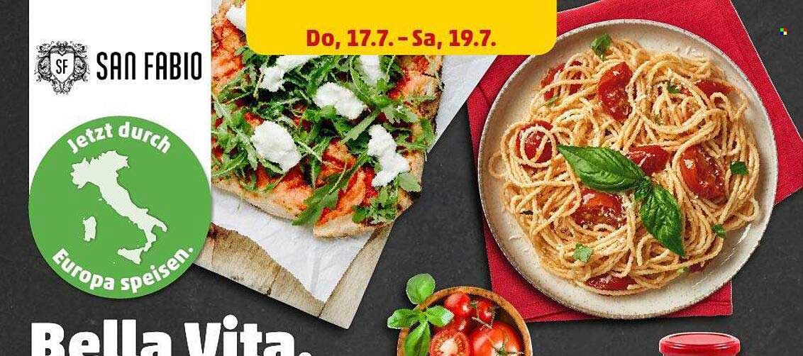 San Fabio Bella Vita - Köstliche italienische Speisen vom 17.07. bis 19.07.