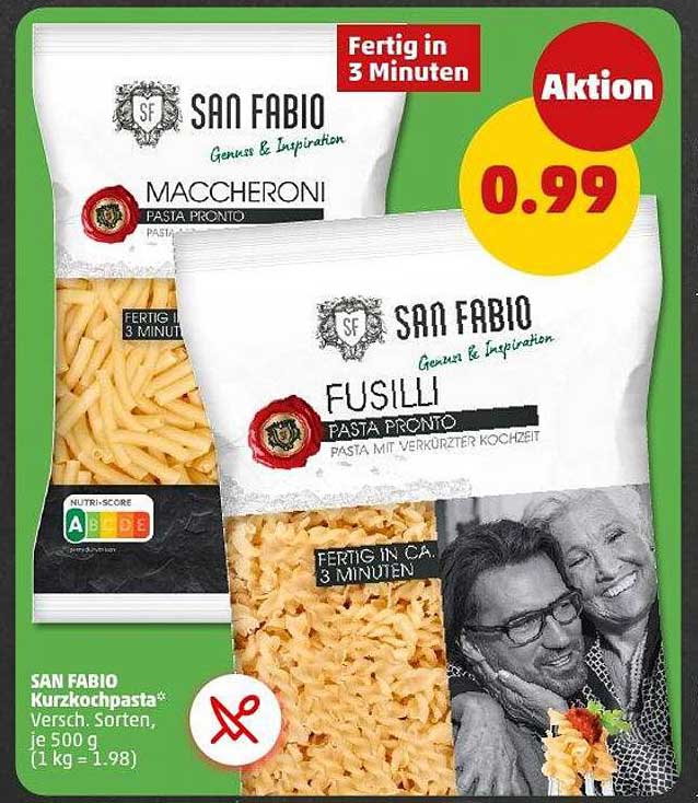 SAN FABIO Kurzkochpasta, 500 g