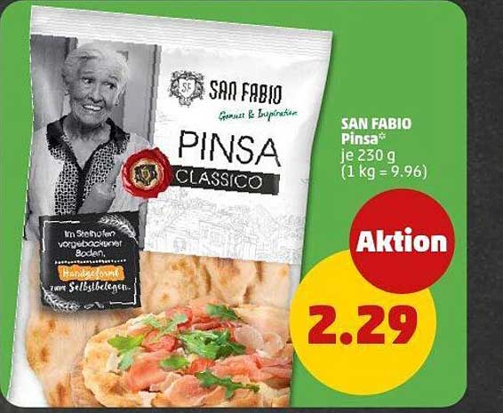 SAN FABIO Pinsa® Classico 230 g für nur 2,29 €