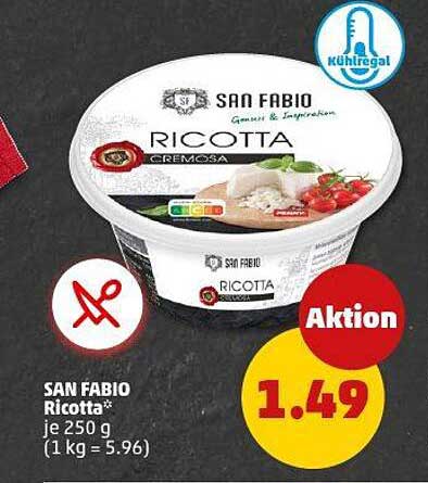 SAN FABIO Ricotta* je 250 g