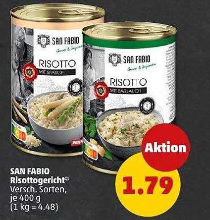 SAN FABIO Risottogericht - Verschiedene Sorten