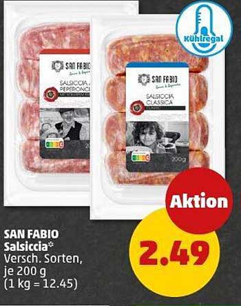 SAN FABIO Salsiccia* Versch. Sorten, je 200 g