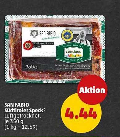 SAN FABIO Südtiroler Speck* Luftgetrocknet, je 350 g