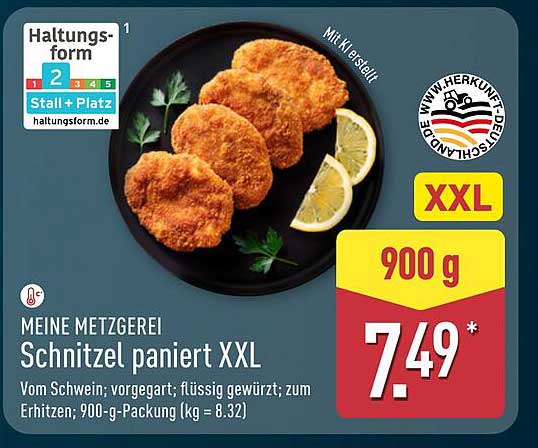 Schnitzel paniert XXL