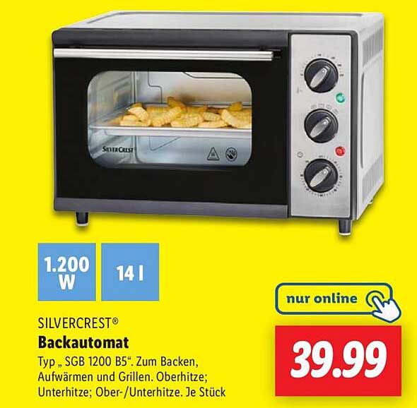 SILVERCREST® Backautomat Typ SGB 1200 B5