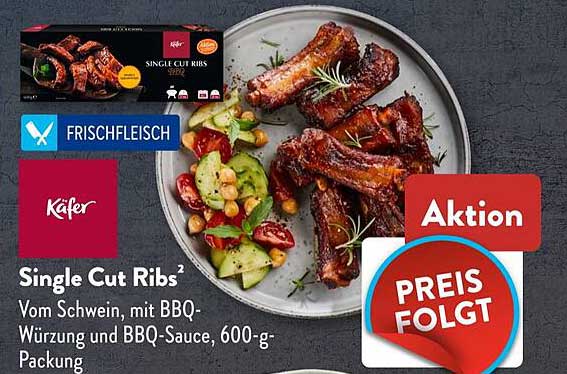 Single Cut Ribs vom Käfer – BBQ Genusserlebnis in der 600-g-Packung