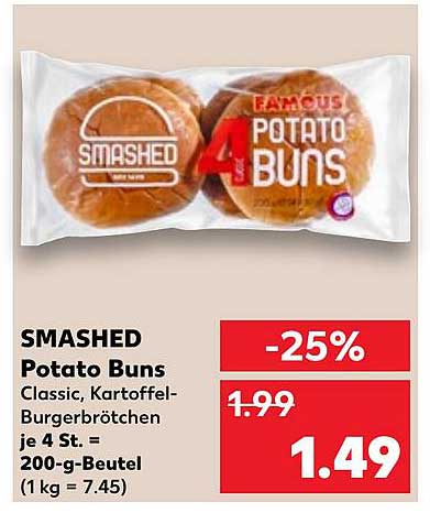 SMASHED Potato Buns - Classic Kartoffel-Burgerbrötchen
