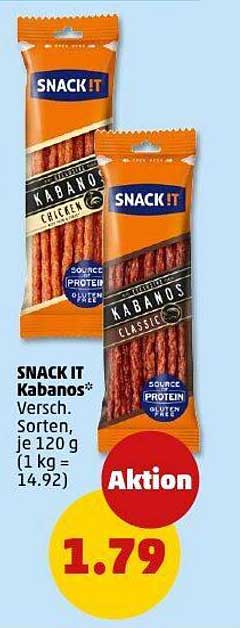 SNACK IT Kabanos - Verschiedene Sorten, je 120 g