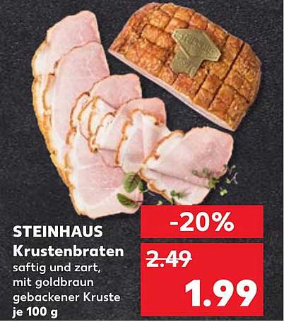 STEINHAUS Krustenbraten - saftig und zart