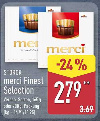 STORCK merci Finest Selection 165g – jetzt nur 2,79 €