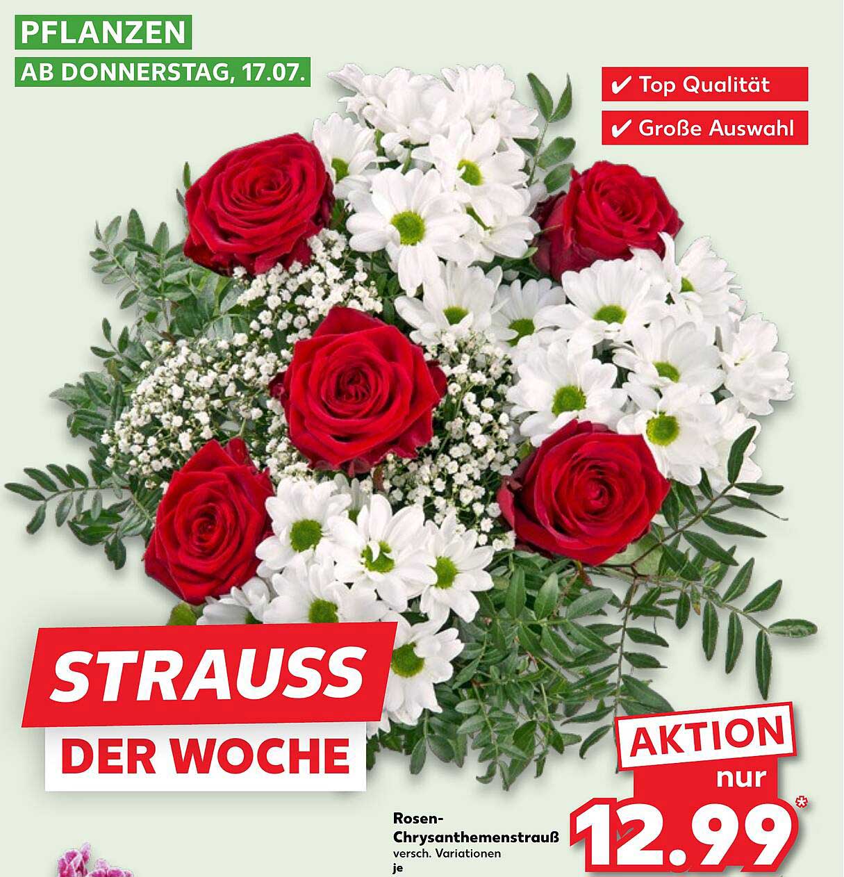 Strauss der Woche - Rosen-Chrysanthemenstrauß